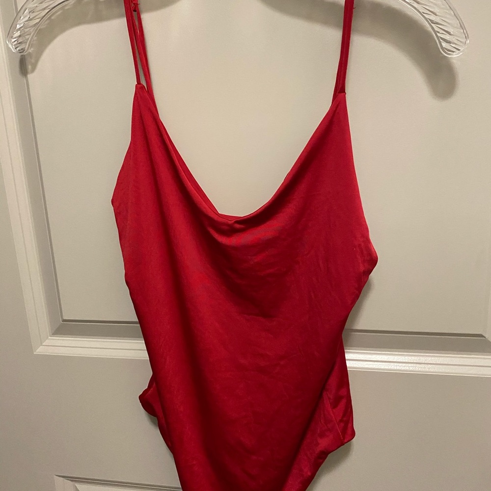 Red bodysuit